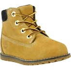 New Kids Timberland Pokey Pine 6 Inch Side Zip Boots Wheat Size UK 8.5 EUR 26