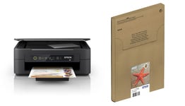 Epson Expression Home XP-2150 Print/Scan/Copy Wi-Fi Printer, Black with Additional Ink Multipack