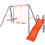 Swing Set With Slide and Glider Children Outdoor Garden Playground Hedstrom NEW