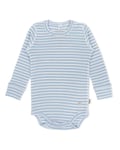 Lillelam Ullbody Baby | Tynn Ull, 100% Merino - Striper Blå