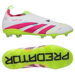 adidas Predator Elite Laceless Fg Celestial Victory - Vit/lucid Pink/lucid Lemon Barn - Gräs (Fg), storlek 36