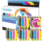 20 cartouches d'encre Jumao compatibles pour Epson WorkForce-WF 3620DWF +Fluo offert