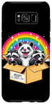 Galaxy S8+ Adopt a Street Cat Funny Team Trash Raccoon Opossum Skunk Case