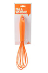 Premier Housewares Hand Whisk Wisk For Mixing Orange Whisk For Baking Silicone Whisk Hand Whisker Hand Whisk Manual Plastic Whisk 31x6x6