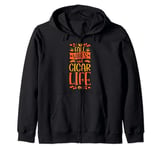 Fall Vibes And Cigar Life Thanksgiving Autumn Leaves Zip Hoodie