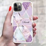 Personalised Marble Phone Case Cover For Apple Samsung Initial Name - Ref Z09 (Motorola Moto G4 Play)