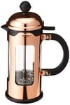 BODUM Chambord 3 Cup French Press Coffee Maker (French Press System, Spill Over Protection) Copper, 0.35 l, 12 oz