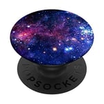 PopSockets Purple Blue Galaxy Space Stars Nebula Cosmic Sky PopSockets Swappable PopGrip