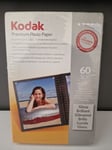 Kodak Premium Photo Paper 60 Sheets - Gloss - 4x6" - 3937752