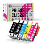 Pack compatible CANON PGI-525/CLI-526, 5 cartouches
