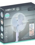 Daewoo Electric 16" Oscillating Extendable Free Standing Pedestal Cooling Fan