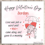 Valentines Day Card Poem Personalised Girlfriend Boyfriend Him Her Husband Wife