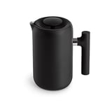 Cafetière isotherme Fellow Clara avec système de filtration amélioré - Cafetière à piston portable en acier inoxydable - Carafe de 24 oz - Couleur Noir mat