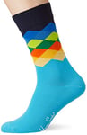 Happy Socks Men's Faded Diamond Socks, Multicolour (Multicolour 670), 7 10 UK