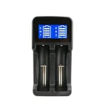 Batteriladdare med LCD fÃ¶r batteri 18650 / AA / AAA / 17670 mm