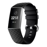 Silikonarmband Fitbit Charge 4/Charge 3 Svart