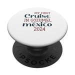 Funny This is My First Cruise in Cozumel Mexico 2024 Lover PopSockets Swappable PopGrip