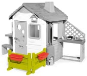 SMOBY NEO JURA LODGE GARDEN AREA PLAYHOUSE OUTDOOR SUMMER FENCE ACCESSORY AGE 2+