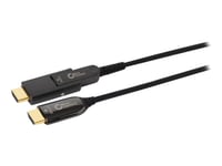 Microconnect Premium - Hdmi-Kabel Med Ethernet - Hdmi Hane Till 19 Pin Micro Hdmi Type D Hane - 20 M - Hybrid Koppar/Fiberoptisk - Svart - Stöd För 1080P, Hybrid Aktiv Optisk Kabel, Dolby Dts-Hd Master Audio-Support, Dolby Truehd-Support, Dubbelrikt