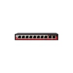 Switch PoE - 8 ports PoE + 2 Uplink RJ45 - Vitesse 10/100/1000 Mbps - Jusqu'à 96W au total pour tous les ports - Fontions: Ai VLan/Ai QOS/Ai