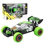Exost 20639 Dust Storm, Buggy RC Race Car, Off-Road Tyres with Precise, 2.4Ghz Control, Children 5+, Green and Black, Large