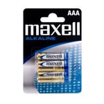 Maxell Lang levetid Alkaliske AAA / LR 03 batterier - 4 stk.