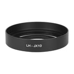 M ugast Lens Hood,LH-JX10 Metal Compact Detachable Camera Lens Hood Shade for Fuji X10/X20/X30,with 52MM Filter Thread(Black)