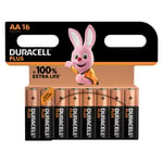 Duracell Plus AA 1.5V Battery  (Pack of 16) Pack of 16