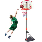 YFFSS Mini Hoop Basketball System with Adjustable-Height Pole Outdoor Indoor Child Toy
