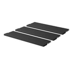 Gridlock Shelf W800 (3 pc)- Black Stained Ash