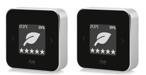 Eve - 2x Indoor air quality sensor with Apple HomeKit technology - Bundle