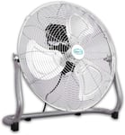 Commercial Portable Velocity Chrome Floor Electric Fan 3 Speed Metal 16" 18" 20"