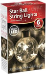 ADEPTNA Premium Pack of 6 Bright 30 LED Star Ball String Light – Battery Operated Ball Fairy Lights Festive Décor Lightning for Home Xmas Wedding Engagement Party