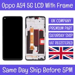 Oppo A54 2021 5G CPH2195 LCD Screen Display Touch Digitizer Glass W/ Frame