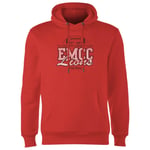 East Mississippi Community College Lions Distressed Hoodie - Red - L - Red