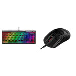 HyperX Alloy Elite 2 – Mechanical Gaming Keyboard, Software-Controlled Light & Macro Customization & Pulsefire Haste – Gaming Mouse – Ultra-Lightweight, 59g, Honeycomb Shell, Up to 16000 DPI