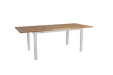 Lyon matbord light grey/teak 152/210 x 92 x 74