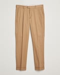 Tiger of Sweden Tenuta Pleated Cotton Trousers Beige
