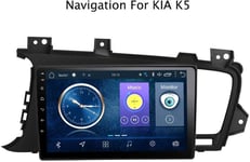 YIJIAREN Car Stereo Android 8.1 GPS Navigation, 9 Inch Full Touch Screen Multimedia Player Radio, BT DAB USB AUX DVD, for KIA K5 2011-2015
