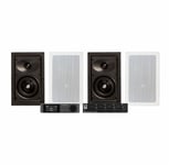 Dynavoice CA802BT med SC4B &amp; 2 par DLS IW2.4 Inbyggnadshögtalare