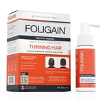 Foligain Intensive Targeted Treatment For Thinning Hair For Men with 10% Trioxidil, 1 Month