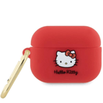 Hello Kitty AirPods Pro 2 (2022/2023) Skal Silikon 3D Kitty Head - Röd
