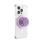 PopSockets: PopGrip Round pour MagSafe - Anneau Adaptateur pour MagSafe Inclus - Support et Poignée pour Smartphone et Coques avec Un Top Interchangeable - Lavender Speckle
