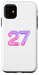 iPhone 11 27 Year Old Birthday Number Twenty Seven Birthday Balloon 27 Case