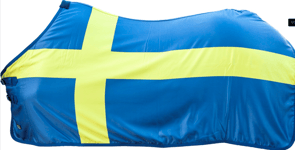 Fleecetäcke Sverigeflagga (Svenskflagga, 125 cm)