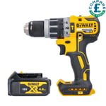 Dewalt DCD796 18V XR Brushless Compact Combi Drill With 1 x DCB182 4.0Ah Battery