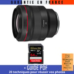 Canon RF 85mm f/1,2L USM + 1 SanDisk 64GB UHS-II 300 MB/s + Guide PDF '20 TECHNIQUES POUR RÉUSSIR VOS PHOTOS
