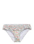 Ruffled Floral Bikini Bottom Green Mango