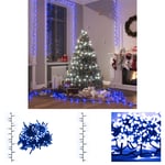 The Living Store Kompakt ljusslinga med 1000 LED blå 25 m PVC -  Julbelysning