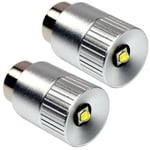 2x Ultra Bright 300Lm High Power 3W LED Bulbs for Maglite ST3 S3 S4 S5 S6 Series